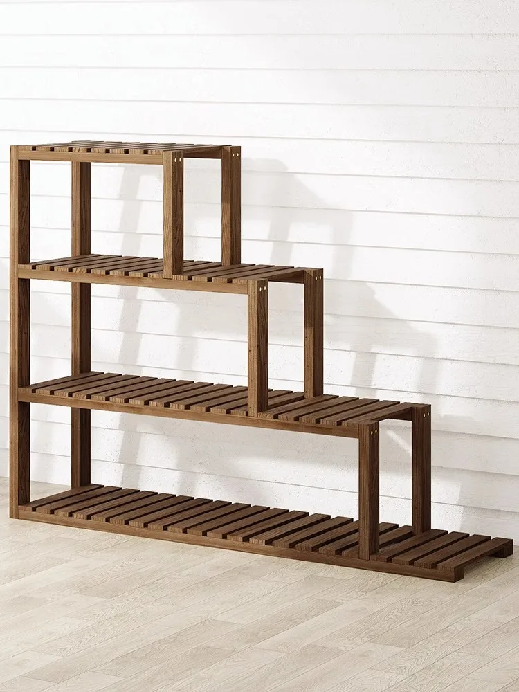 

Стойка для лестницы из массива дерева, стойка для цветов на балконе, для гостиной, многослойная