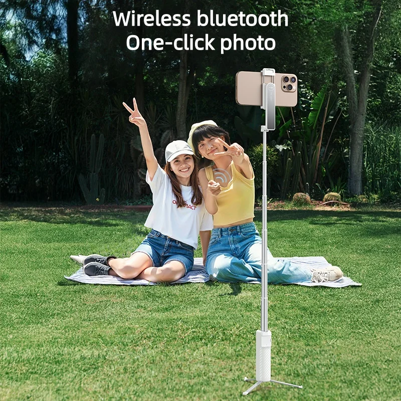 Trépied perche à Selfie Portable avec télécommande Bluetooth, support de téléphone réglable pour le Streaming et le vlog en direct, support de bureau Compact ‌