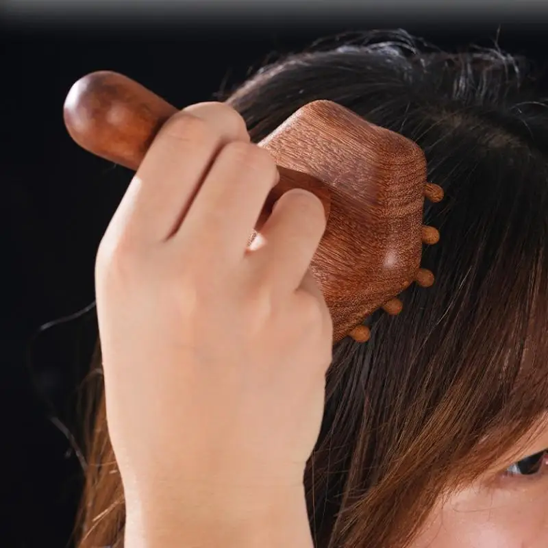 المحمولة خشب الصندل غوا شا أداة تدليك رئيس الرقبة الساق الجسم ميريديان مدلك اللمفاوي العضلات الإغاثة الألم تدليك الأنسجة العميقة