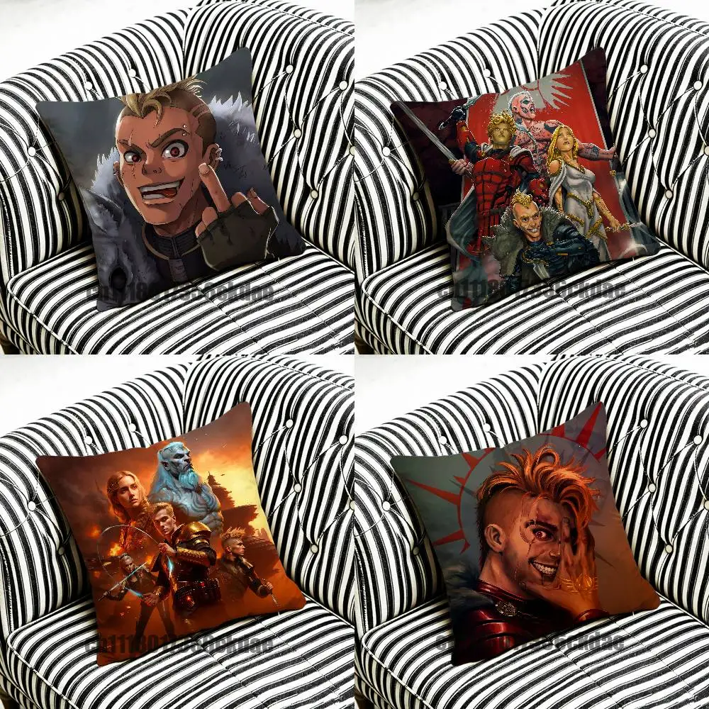 For Sevro Au Barca Darrow OLykos Red Rising Throw Pillow Cover Case Custom Decorative Pillowcase Accent Cushion Covers Gift