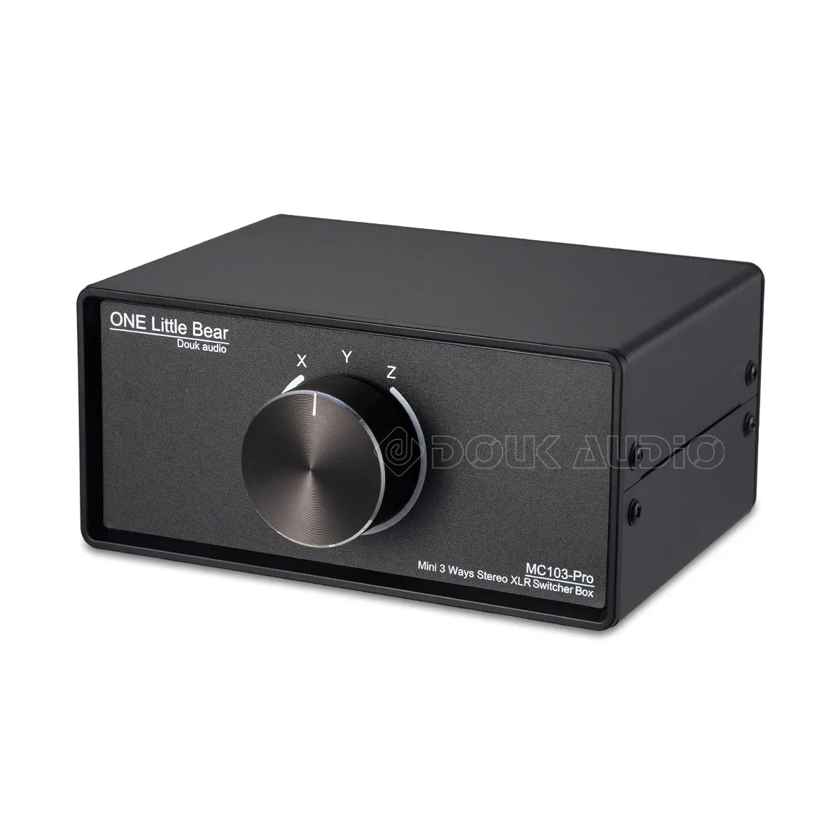 Nobsound Mini 3-drożny Audio mechaniczny przełącznik XLR zbalansowany pasywny selektor Stereo 1(3)-IN-3(1)-rozdzielacz Box — zdjęcie produktu 7