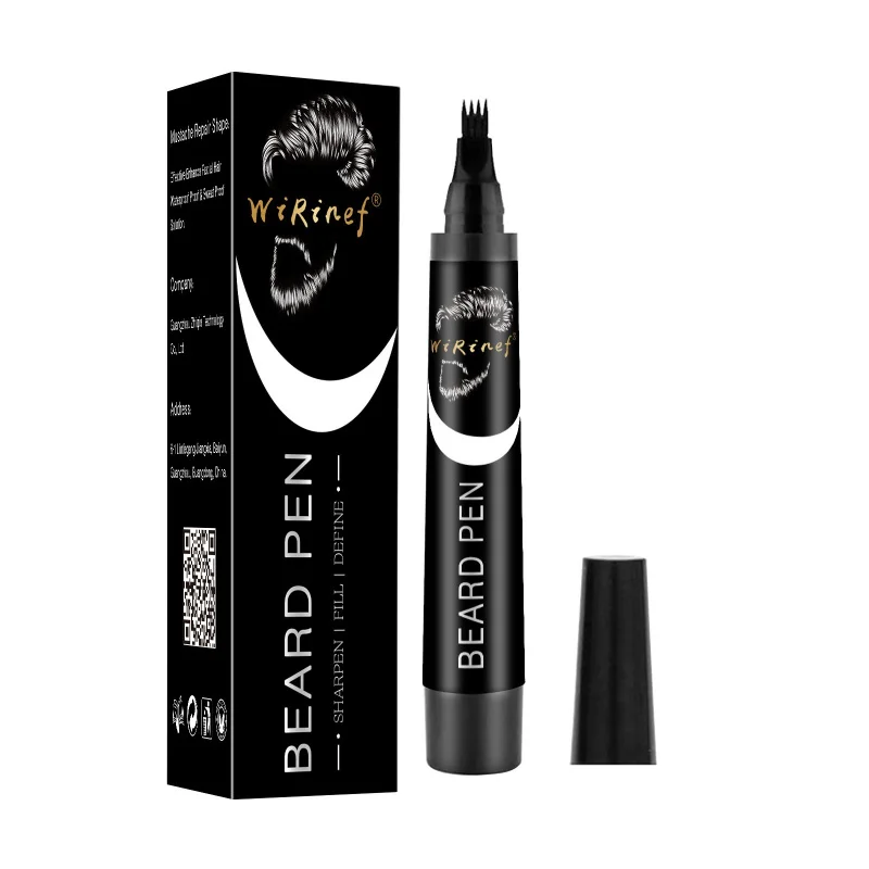 WiRinefBeard 필링 펜 세트 해외 무역 크로스보더 수염 브러시 방수 및 땀 방지 남성 수염 관리