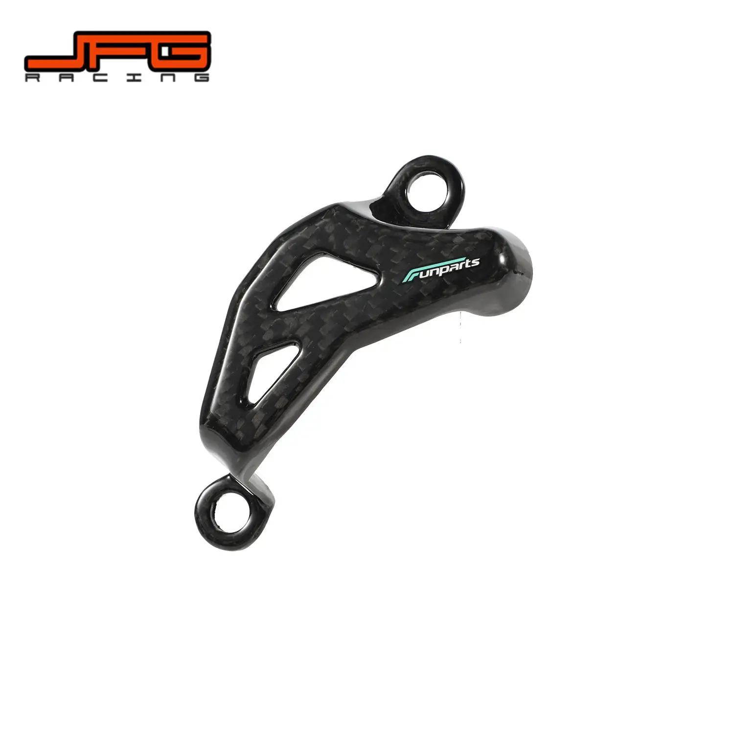 Funparts Motorcycle Rear Brake Caliper Cover Guard Carbon Fiber Protection For CR125R-250R CRF 150R 250R 450R 450RX 250X 450X