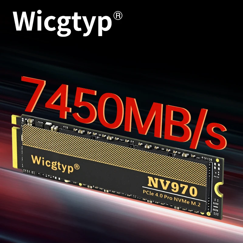 

Wicgtyp M.2 NVME PCIE SSD 512GB 1TB 2TB 22x80mm Internal Solid State Drive M2 Ssd NVMe PCIe Gen4.0x4 Hard Disks For PS5 Desktop