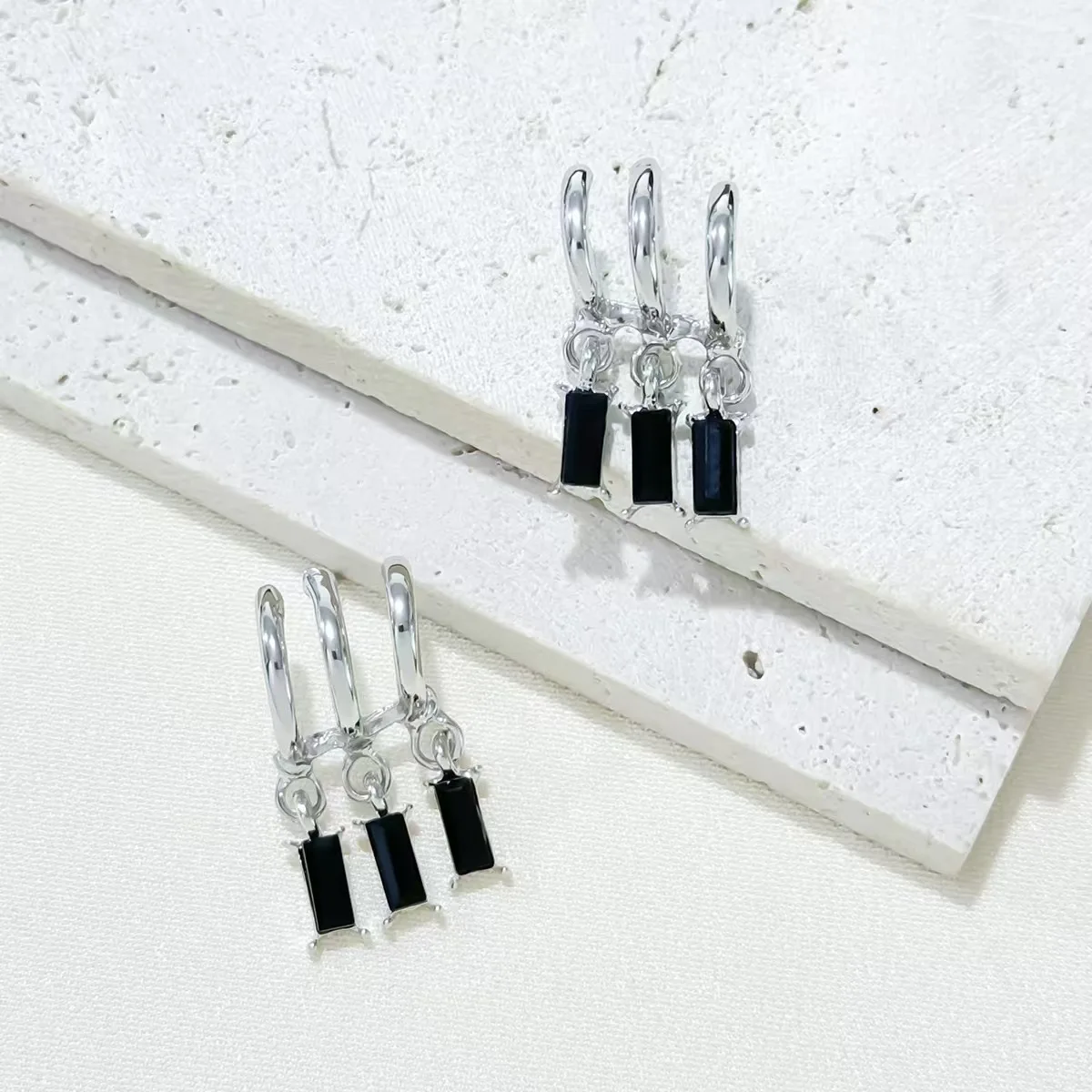 Dongdaemun High-End Fashion Stud Earrings Long-Length Statement Earrings Trendy Fashion Earrings