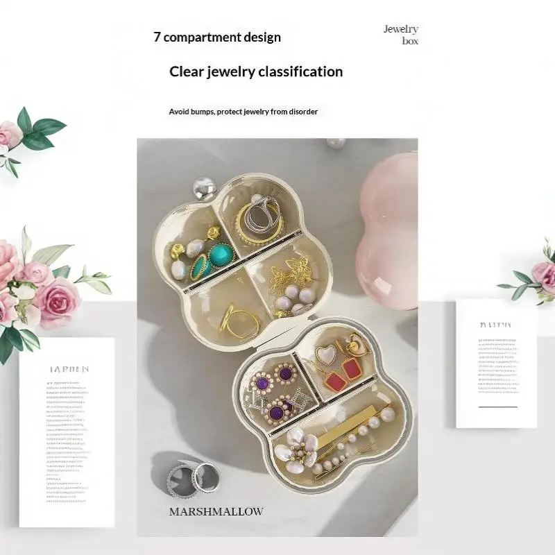 Luxuriöse, wolkenförmige, versiegelte, tragbare Plastikbox für Schmuck, Pillen, Medikamente, Ringe, Ohrringe – Detail 12