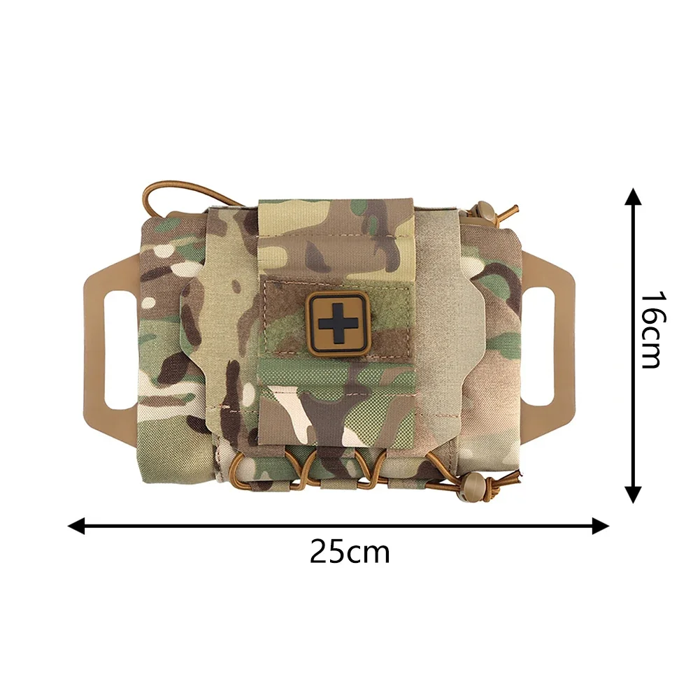 Molle First Aid Kit Pull-Out Separation Rapidly Deploy First Aid Kit with Grip Camping Medical Kit Outdoor Hunting Accessories