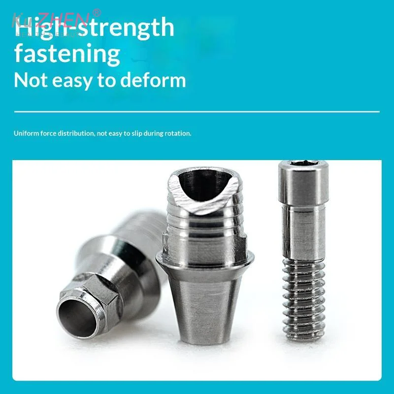 1PCS Metal Metallic Silver Neo Biotech Tru Base TiBase Abutment Titanium Base CAD/CAM Dental Implant Components OEM ODM