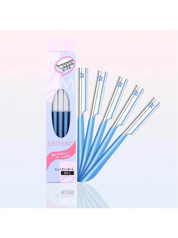 5 pièces épilateur à sourcils ensembles pour femmes maquillage beauté sourcils épilation outil de coiffure lame en acier Sourcil du visage rasoir tondeuse