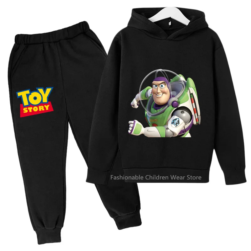 Disney Toy Story Cool Print Hoodie & Pants Duo - Children's Spring/Autumn Casual Outfit Ideal for Boys & Girls