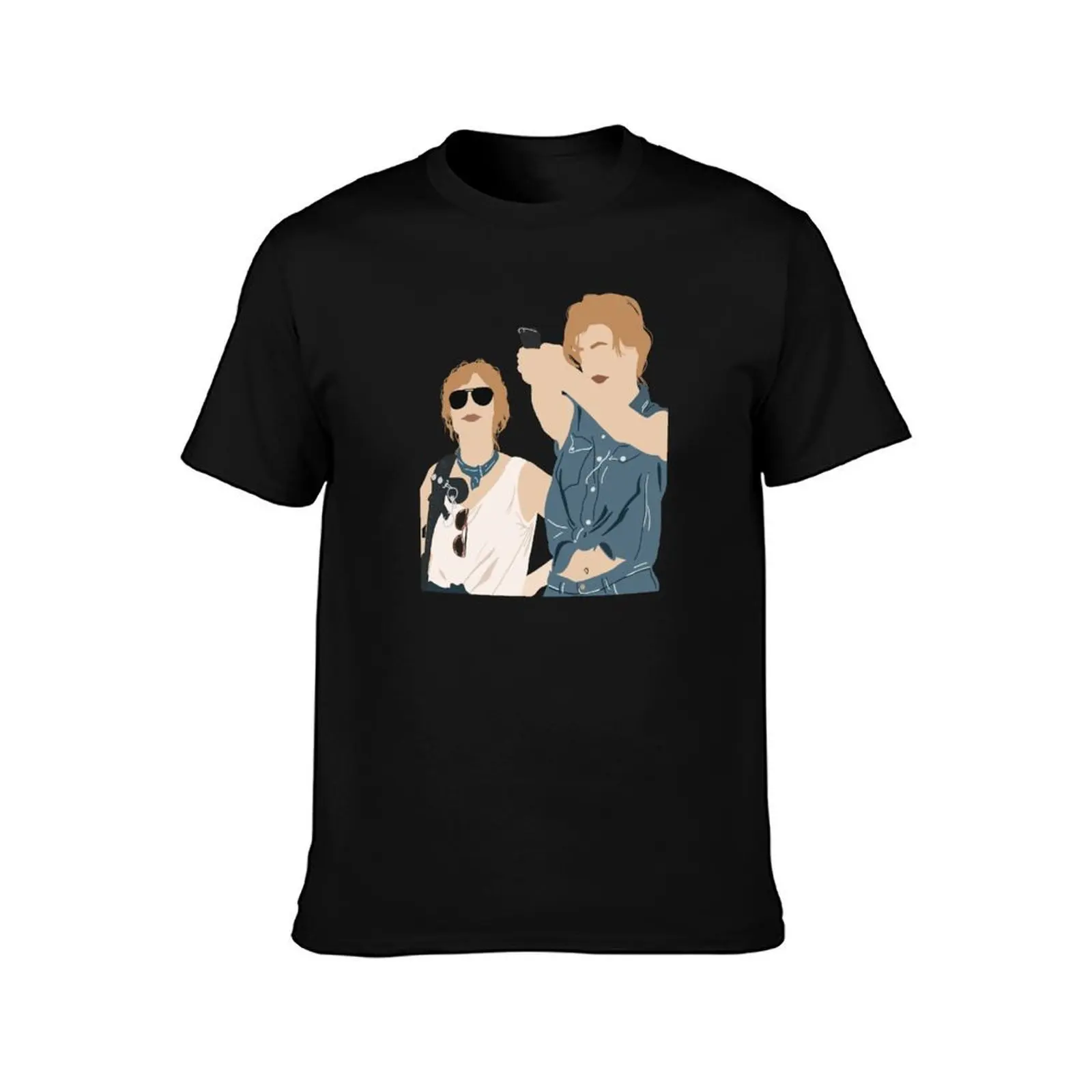 Thelma & Louise T-Shirt, Summer Casual Cotton Tee, Oversized Streetwear Tops, Vintage Graphic Print, Loose Fit Short Sleeve