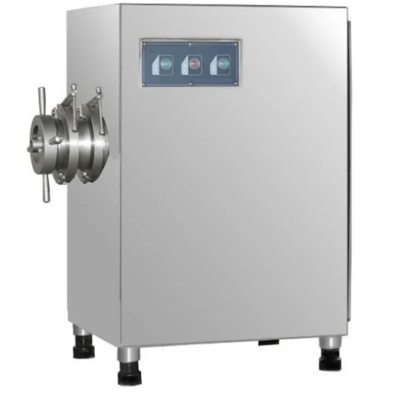 Electric industrial stainless steel meat grinder, high-capacity automatic meat grinder for frozen meat processing