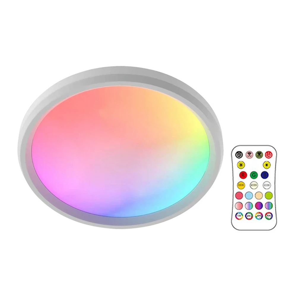 

12 Inch 24W Smart APP Ceiling Light RGBCW 2700K-6500K Dimming Color Wifi 2.4G Remote Control LED Light EU 220V-240V