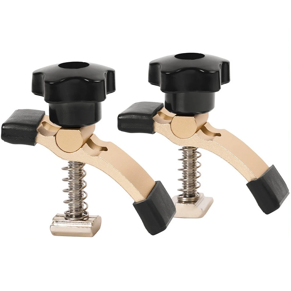 2PCS Mini Hold Down Clamp Kit Engraving Machine Fixture Holder CNC Router Clamp For Woodworking 3018 CNC Router Machines