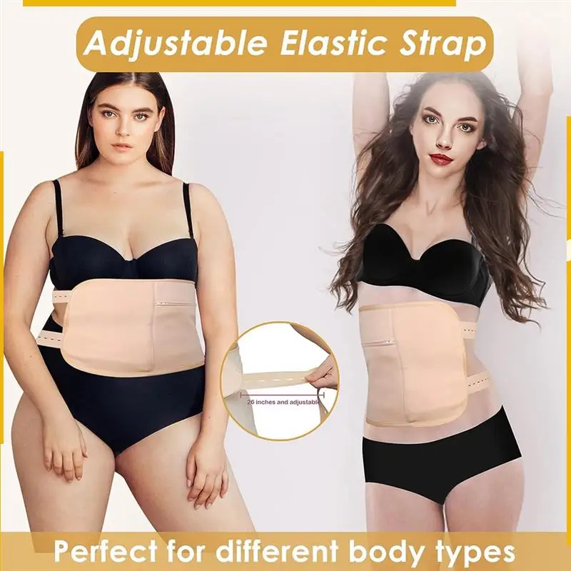 A76K Rizinusöl-Packung, Rizinusöl-Packung, Bio-Baumwolle für Taille und Hals, wiederverwendbare Rizinusöl-Packungen Khaki