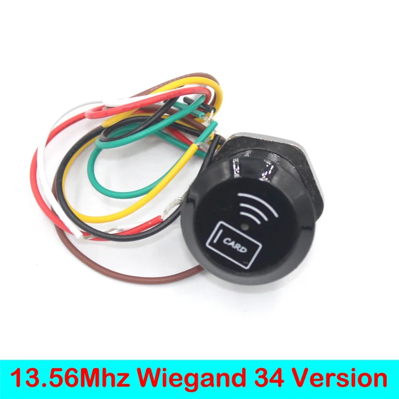 Lettore di schede IC impermeabile IP68 da 13,56 Mhz Lettore di schede Wiegand26/34 per sistema di controllo accessi