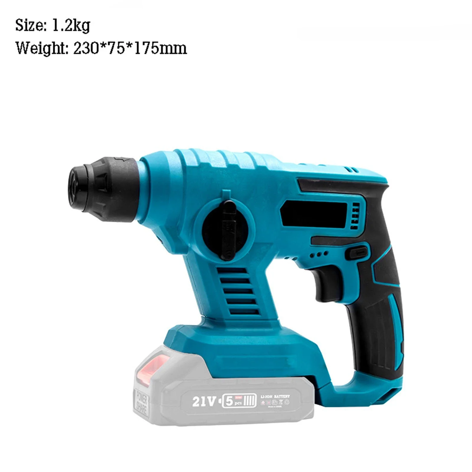 Rechargeable Cordless Electric Hammer Impact Drill Rotary Hammer With 2 battery Power Tools For Makita 18V Battery