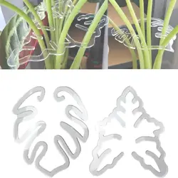 Turtle Shell Bamboo Clamp Reusable Clear Plastic Plant Stem Support Holder for Indoor and Outdoor Plants for Flower Lovers