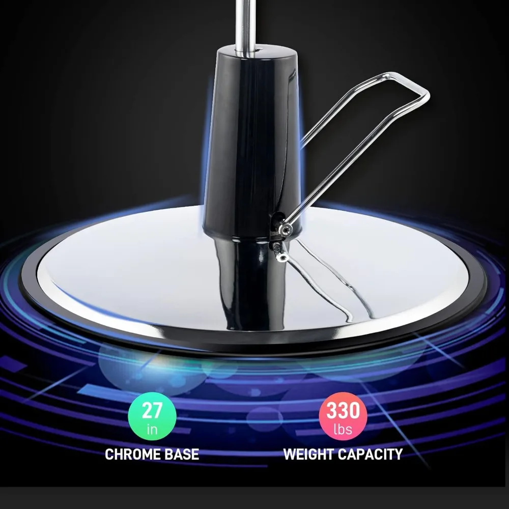 كرسي الحلاق الكلاسيكي لصالونات الشعر - شديد التحمل، مضخة هيدروليكية، مسند رأس قابل للتعديل، كرسي مصمم لجميع الأغراض #5