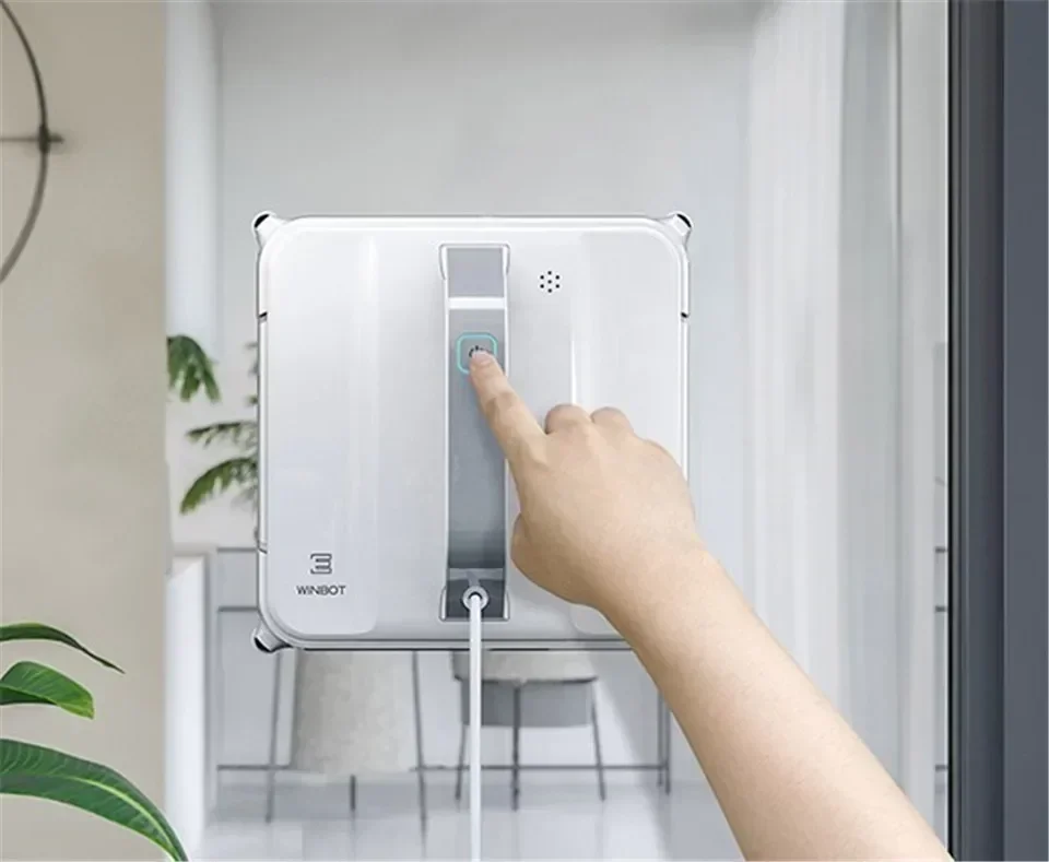 ใหม่ Ecovacs Winbot W880 หุ่นยนต์ทําความสะอาดหน้าต่างการเข้าถึงแบบไร้สาย 2800Pa ดูดแรง