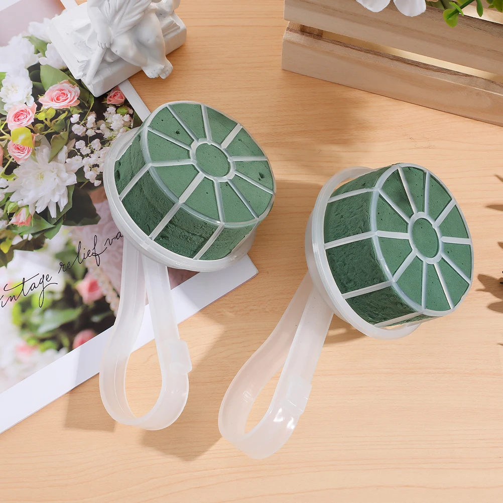 5 قطعة حامل باقة الزهور مقبض الزفاف الأزهار لوازم الزفاف باقة اليد دعم البلاستيك زهرة قفص الطين Diy بها بنفسك الزفاف #2