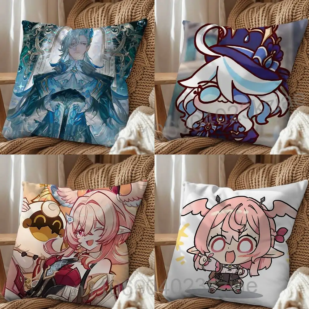 

Furina Linnea Neuvillette Genshin Impact pillow cover living room sofa cushion cover bedroom bed pillow cover home decoration