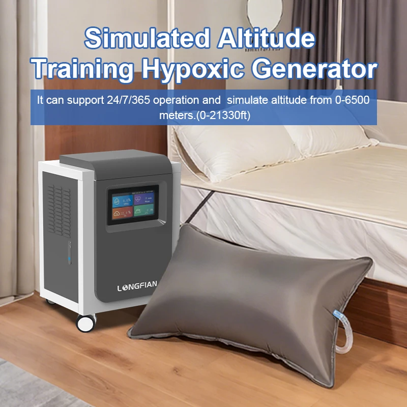 Hypoxic Training System | 4-Cylinder Silent Low Oxygen Machine with Display for Endurance Athletes