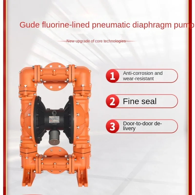 

Fluorine Lining Diaphragm Pump Corrosion Resistance Strong Acid and Alkali Resistance Diaphragm Pump Self-Priming Pneumatic