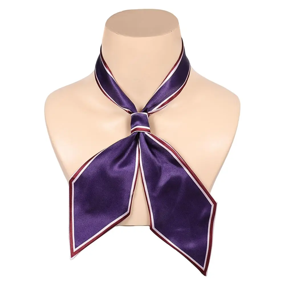 Fantasy M3GAN Cosplay Purple Bowtie Movie Disguise Women Girls Bow Tie Halloween Carnival Scarf Costume Accessories Props - Image 2