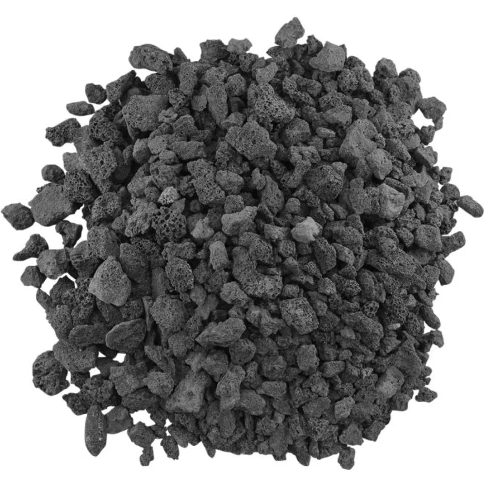 

Medium-sized lava rocks, 1/2 inch - 1 inch | Suitable for fireplaces, fire pits, or braziers, 10 lbs
