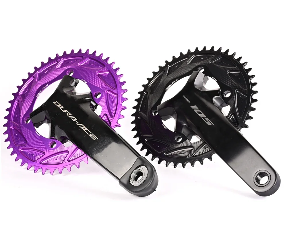 GOLDIX 110BCD Rennrad-Kettenblatt 46 48 50T 52T 54T 56T Fahrrad-Kettenblatt für Shimano R7000 R8000 R9200 Kettenrad 12 11 10 9 8 S – Detail 3