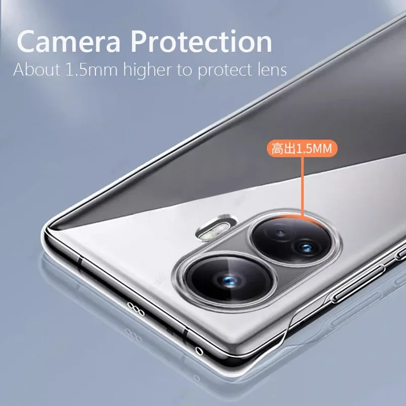 Frameless Slim Clear Hard Back Cover Case On For Realme 10 Pro Plus Realme10 Pro+ Pro Plus 5G ShockProof Coque Phone Cases view 3