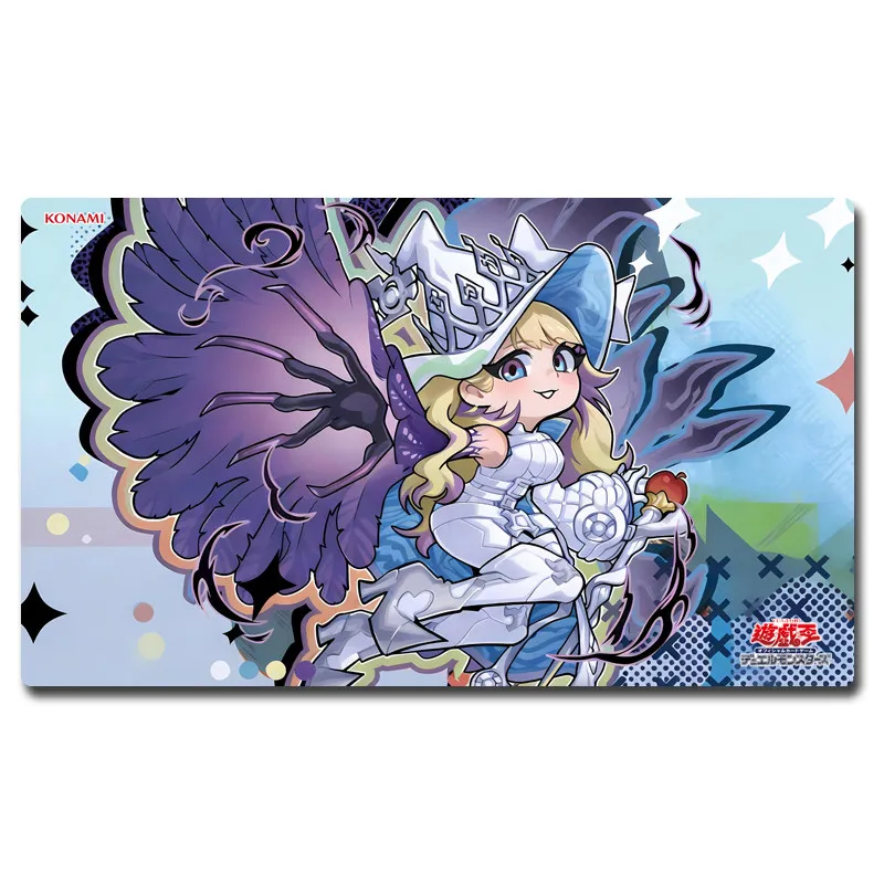 

600X350X2мм DIY Yu-Gi-Oh! Игровой коврик Q-версии Diabell для карточных битв, для одного игрока, для дуэлей, подарок, игрушка