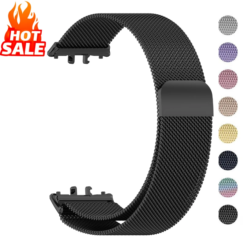 Milanese Loop Strap for Samsung Galaxy Fit 3 Accessories Stainless Steel metal Bracelet Correa Magnetic Galaxy Watch Fit3 band