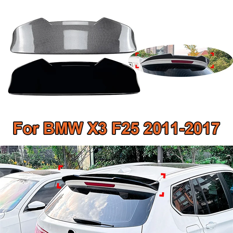 

Задний сплиттер задней двери для BMW X3 F25 2011-2017 глянцевый черный задний спойлер задний багажник спойлер верхнее крыло HIGH KICK DUCKBI