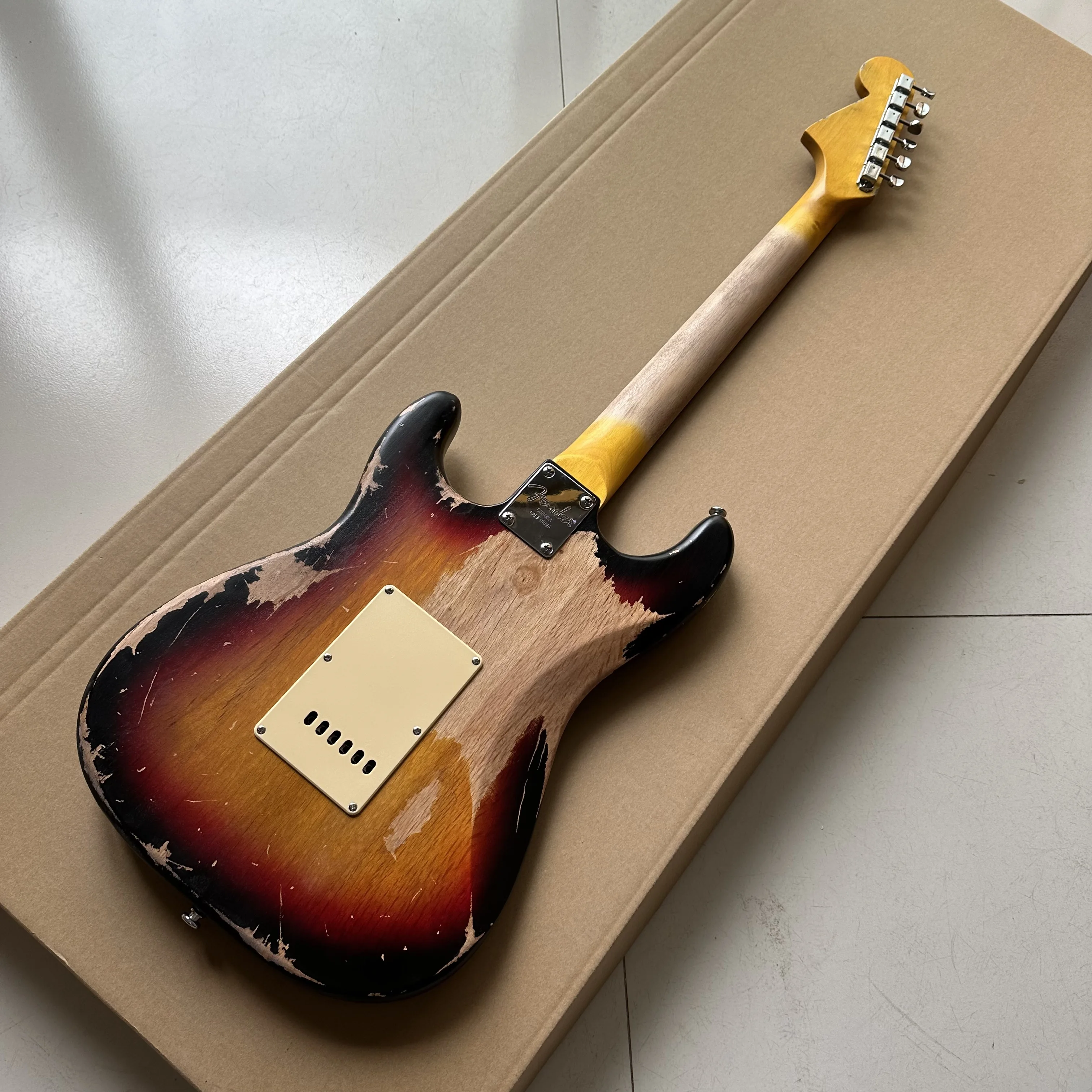 Heavy Relic Sunburst Color Relic Guitars High Quality Guitar Custom Instrument Musical