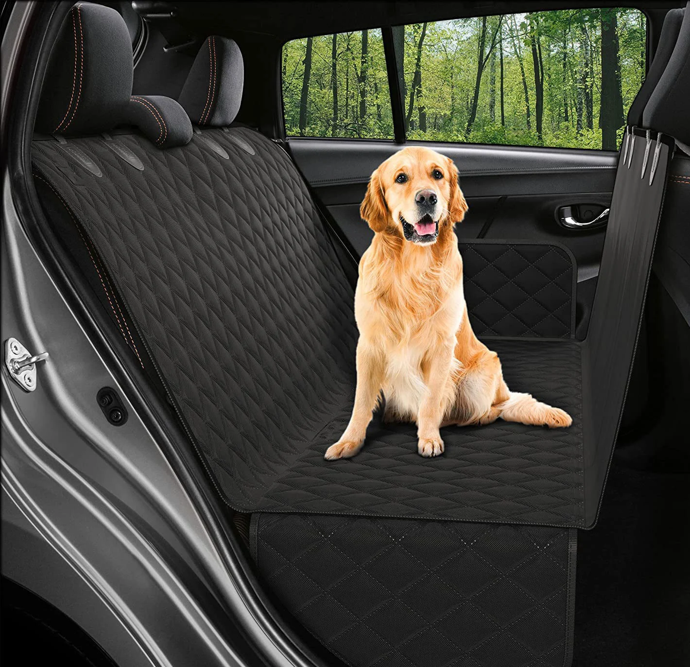 Hamaca de viaje impermeable para mascotas, Protector de asiento trasero de coche, Alfombrilla de seguridad, funda de asiento de coche para perros