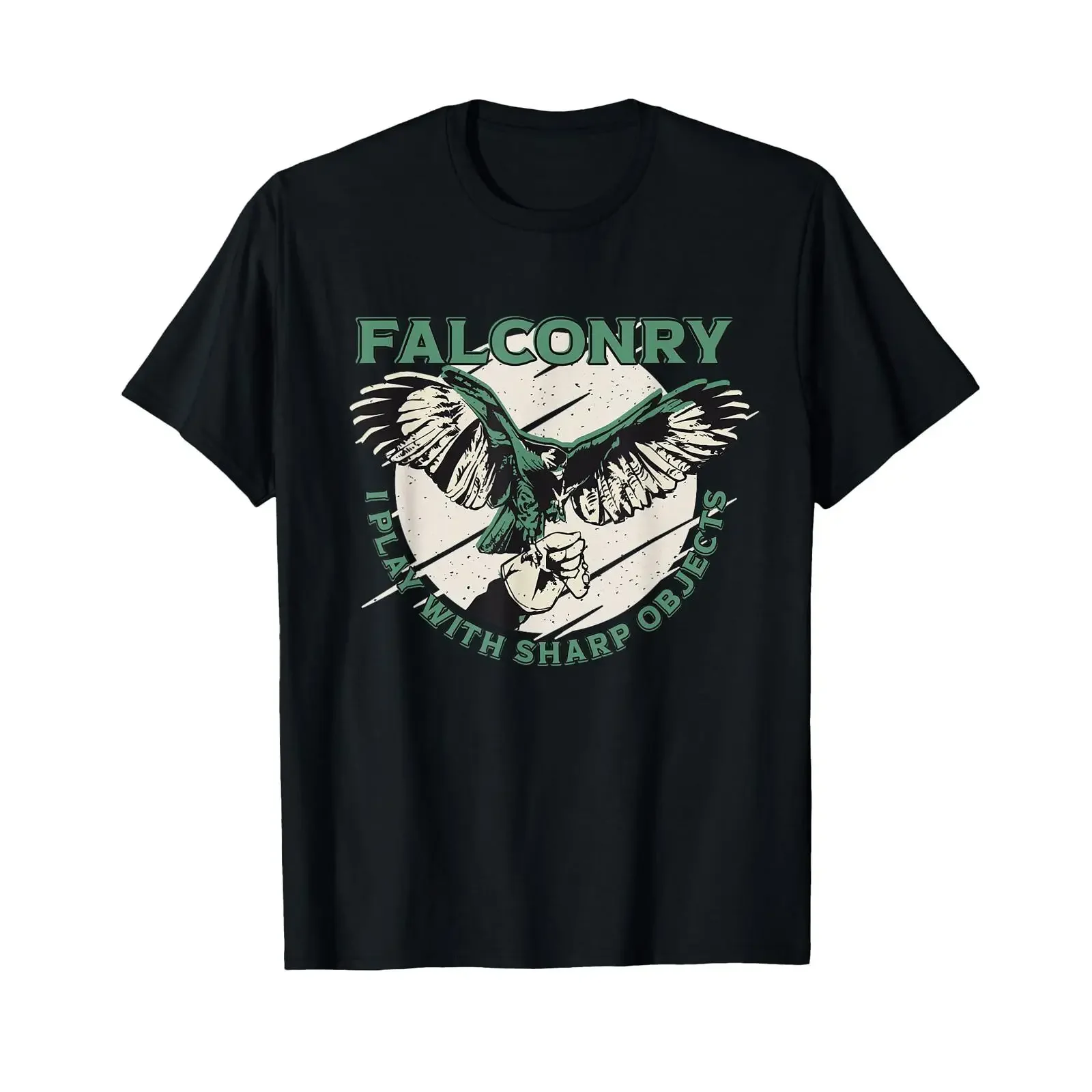 Funny Falconry I Play With Sharp Objects T Shirt vintage Washed Stylish Comfortable Unisex Versatile Breathable Slightly