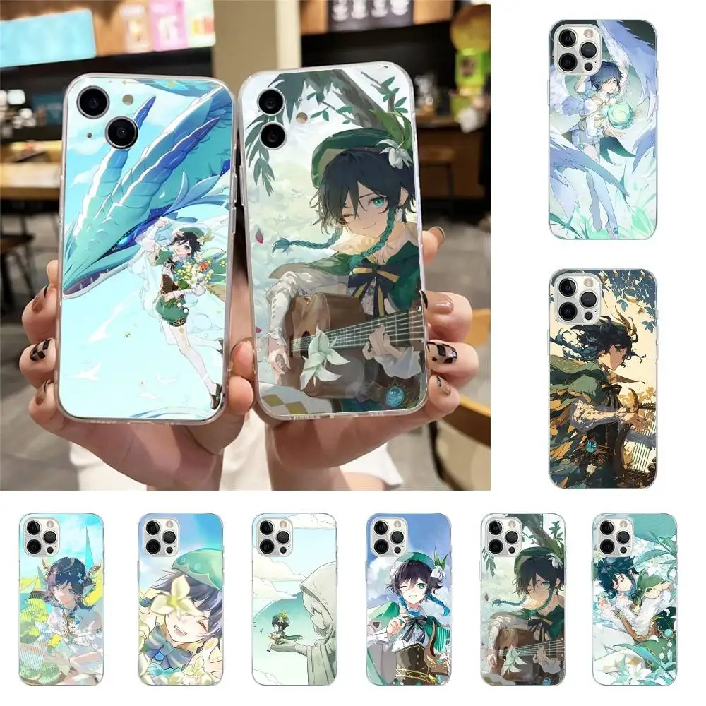 Personaggio del gioco V-Venti Cassa Del Telefono Per Iphone17 16 15 11 13 14 Pro Max 7 8 Plus Xr Xs Max Se2020 12mini Trasparente Cov