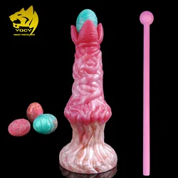 YOCY Ovipositor Dildo Big Knot Alien Silicone Anal Vaginal Pleasure Sex Toy For Women Lay Eggs Adult Games Massager Masturbator