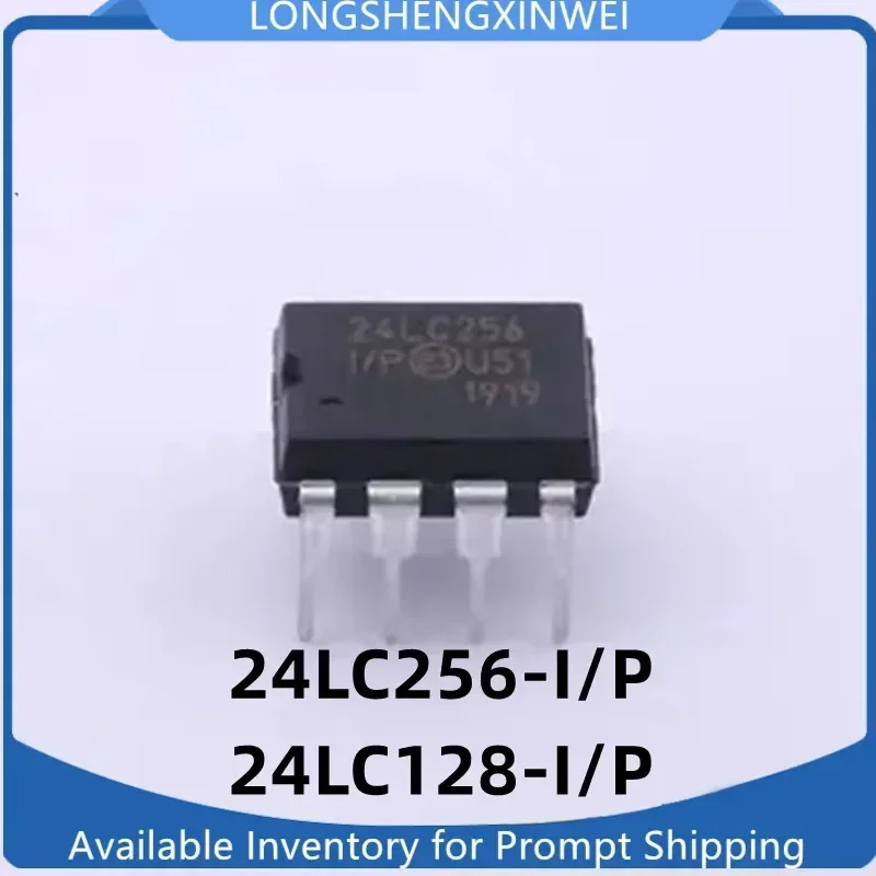 1PCS New 24LC128-I/P 24LC256-I/P DIP8 Memory Chip Inline IC