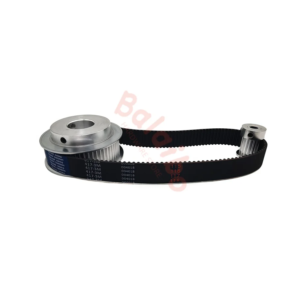 CNC HTD3M Timing Pulley Set 15T 60T Belt Width 15mm Bore 5/6/8/10/12/14/15/20/25mm 4:1 Reduction Ratio Transmission Components