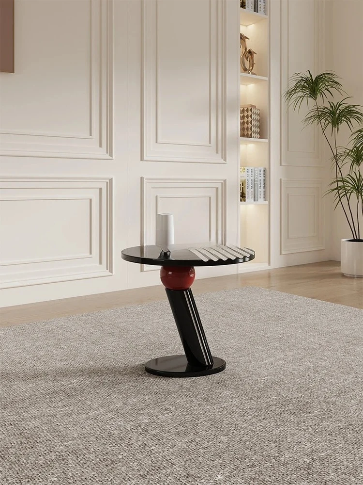 

Диван Light Luxury High Sense Маленький журнальный столик Простой современный креативный круглый прикроватный столик Дизайнерская Мебель Мебель Мебель Мебель