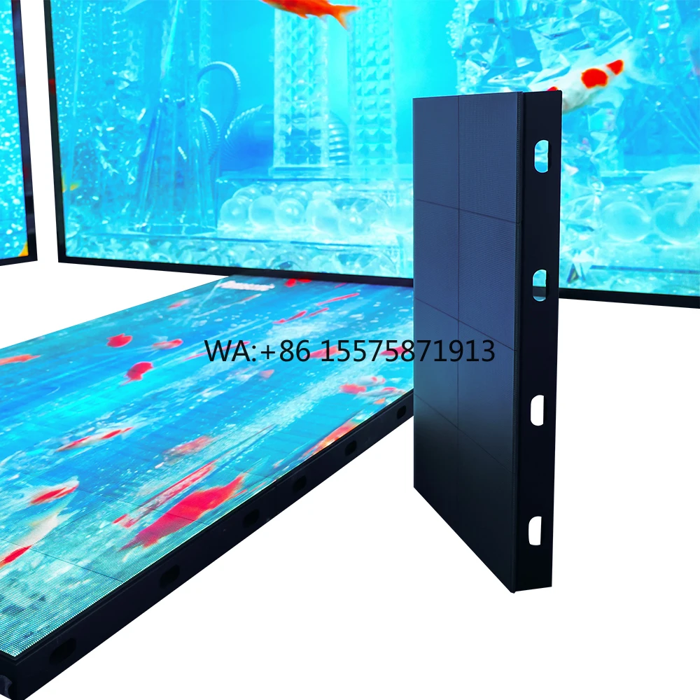 

Настраиваемый P2.97 P3.91 P4.81 Крытый полноцветный интерактивный цифровой танцпол светодиодный дисплей напольная плитка светодиодный сценический свадебный экран