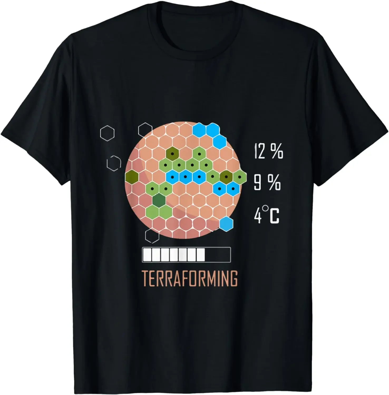 16 Bit Mars Is Terraforming Shirt - Board Game T-Shirt Men Clothing Graphic T Shirts Camisas Streetwear Ropa Hombre