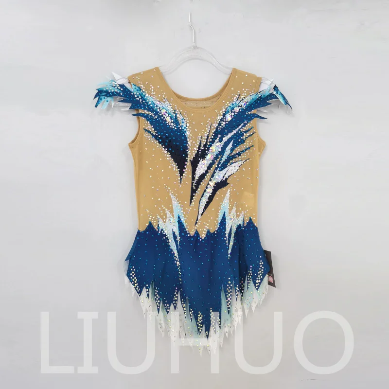 LIUHUO Rhythmic Gymnastics Leotard Competitive Cheerleading Performance For Children