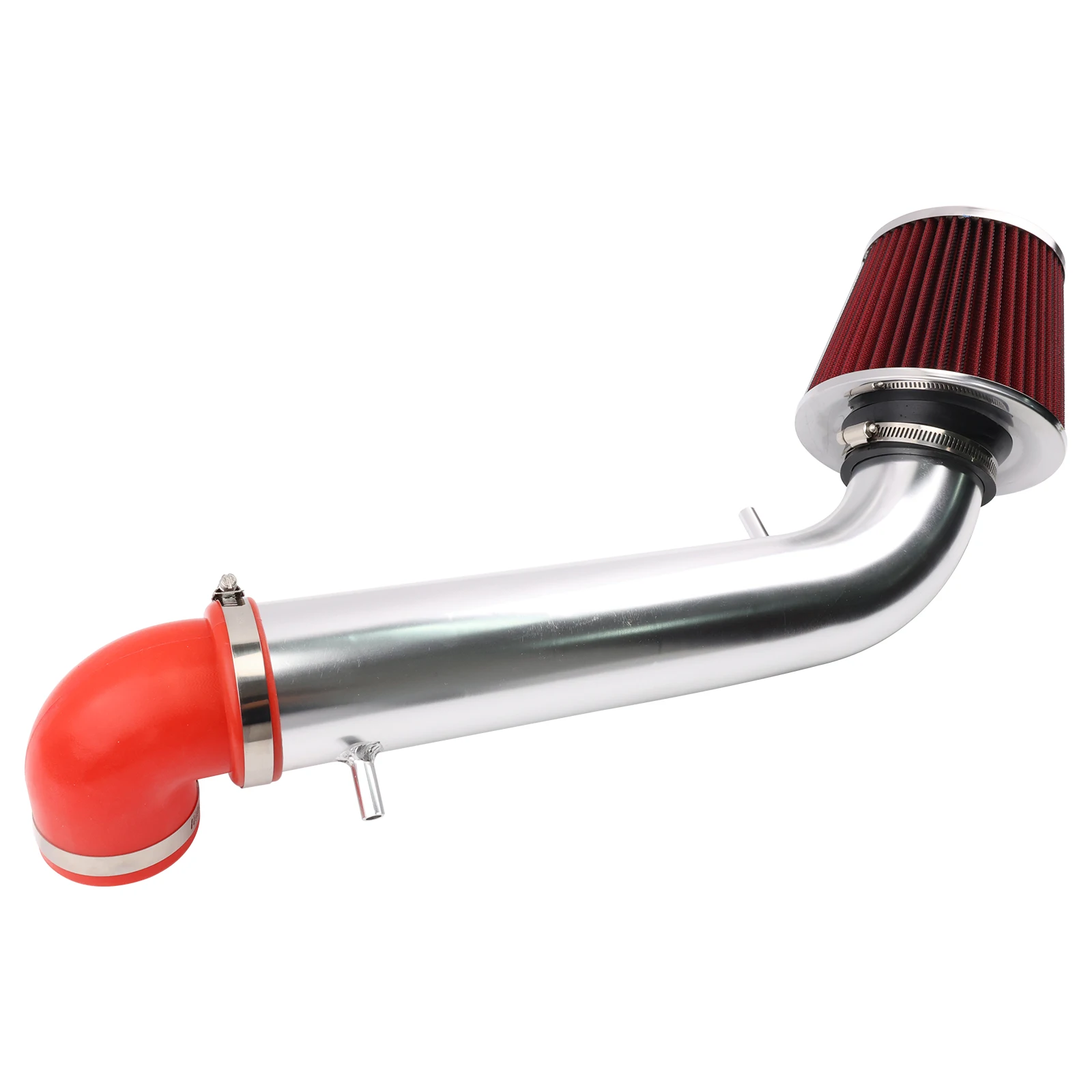 สั้น Ram Air Intake ชุดท่อ + ตัวกรองสีแดงสําหรับ 1991-1995 JEEP Wrangler 2.5L 4.0L L4 L6 Racing System