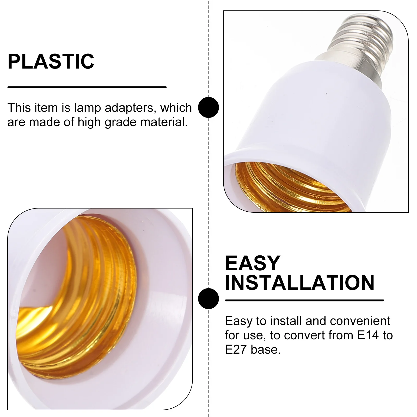 

7Pcs E14 to E27 LED Light Socket Adapters Lamp Holder Converter for LED Energy Saving Bulbs Lamp Adapter E14 to E27 Base Adapter