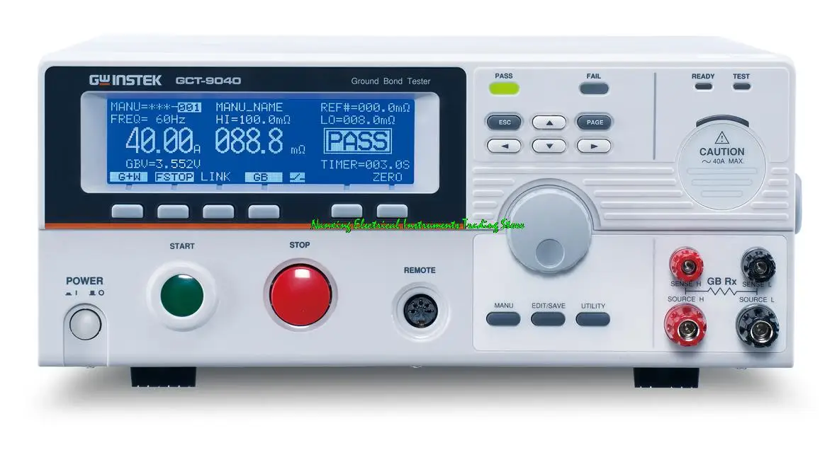 

GCT-9040 AC 40A Ground Bond Tester Measuring Resistance from 1mΩ~650mΩ