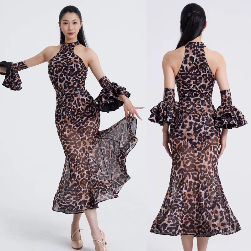 

Ladies Latin Dance Clothing Women Ballroom Dance Competition Suits Adults Modern Dancing Clothes Performance Wear SL13245
